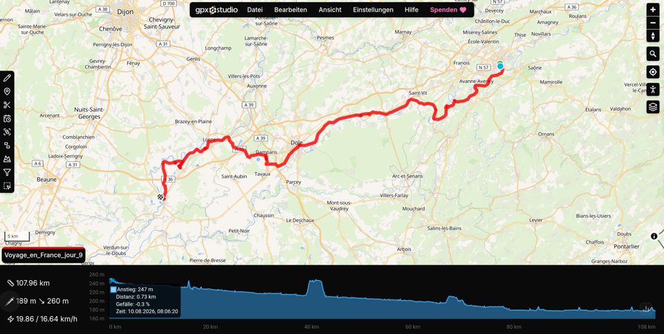 Thumbnail zu 10.08.2026 - Voyage en France,  jour 9